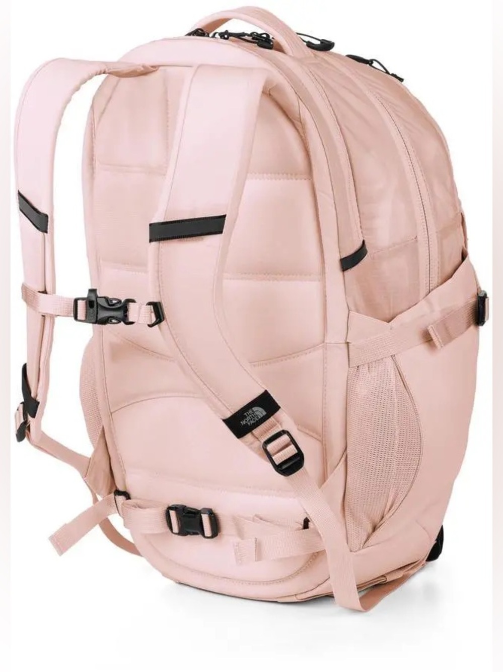NWT The North Face Pink Salt/TNF Black Women's Recon Backpack - Picture 3 of 9
